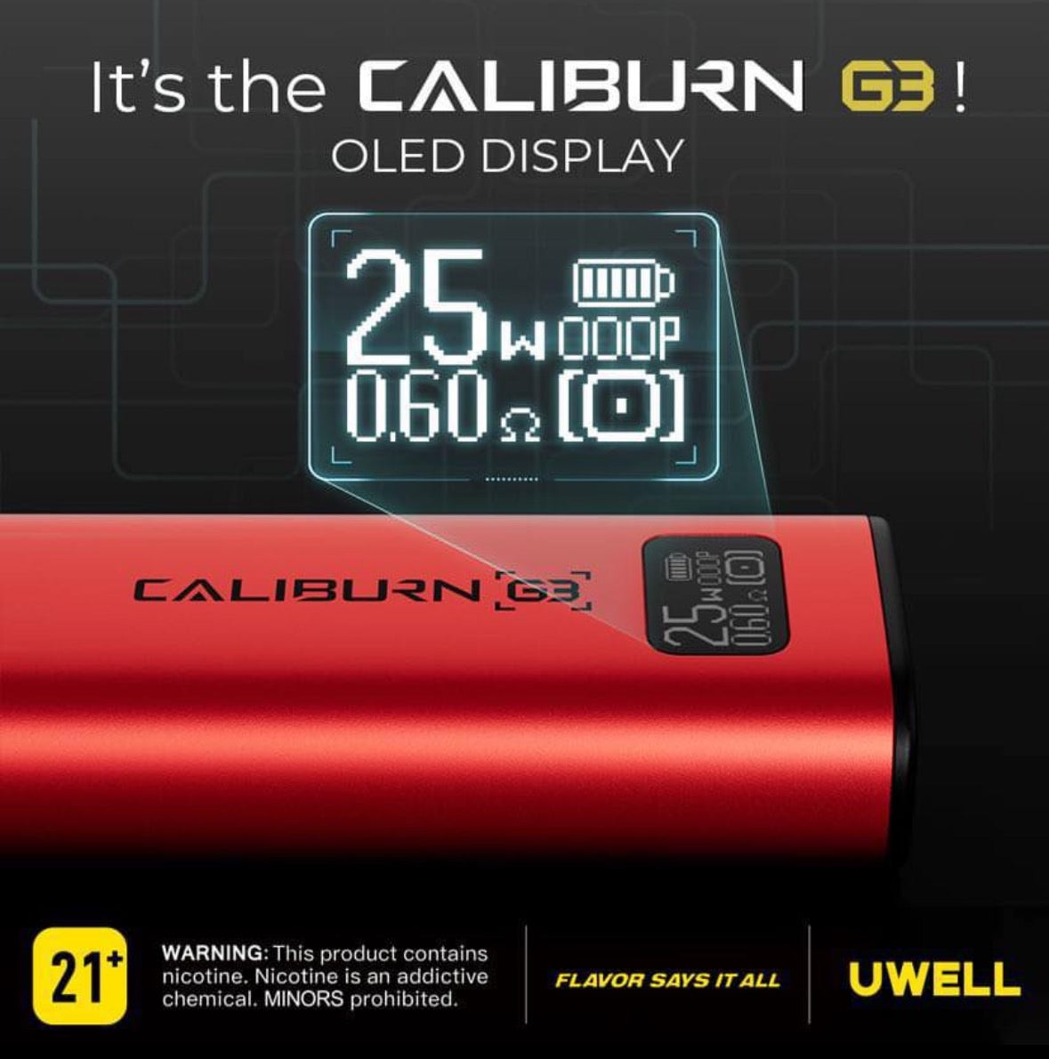 Uwell 咖喱G3主機套裝－注油電子煙桿-台灣現貨
