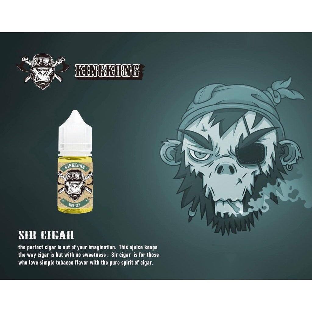KINGKONG 金剛煙草系列 30ML 尼古丁鹽煙油｜經典醇厚煙草風味-VAKA糖果雲煙館